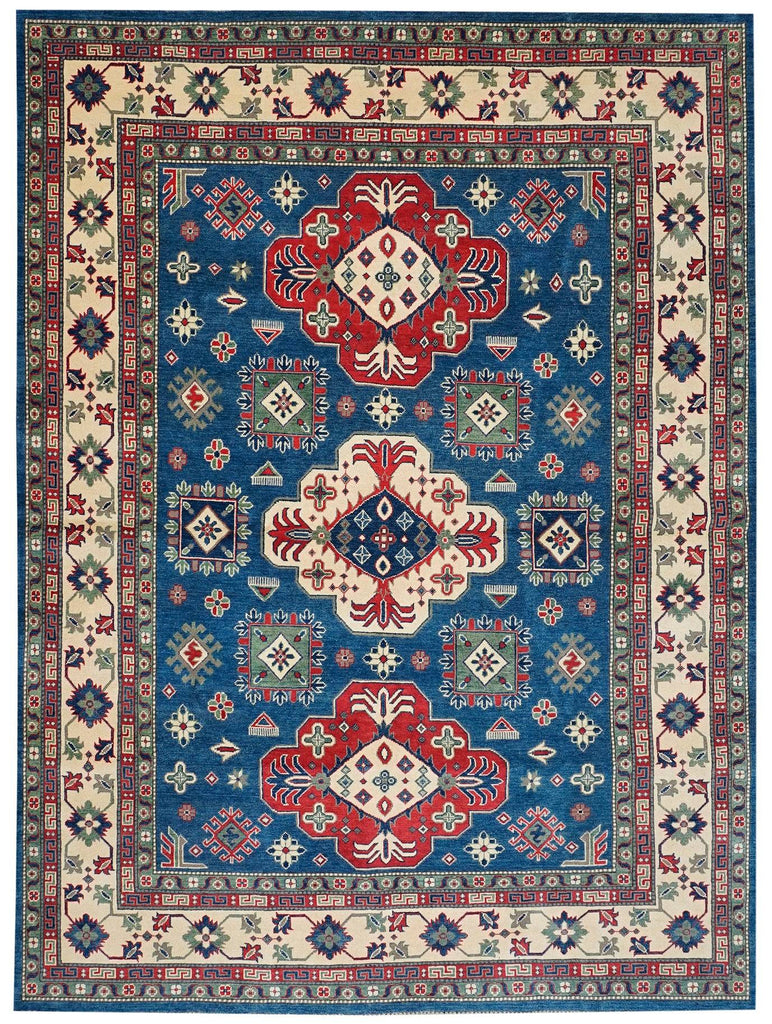 Handmade Afghan Kazakh Rug | 316 x 244 cm | 10'3 x 8' - Najaf Rugs & Textile