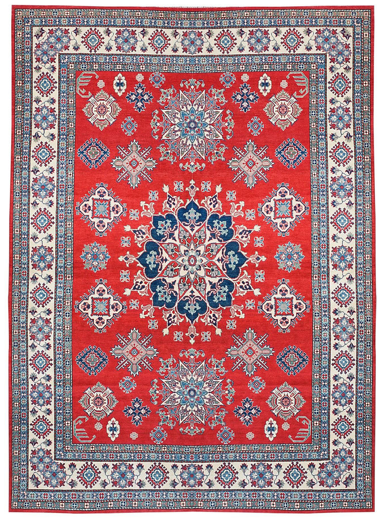 Handmade Afghan Kazakh Rug | 356 x 271 cm - Najaf Rugs & Textile