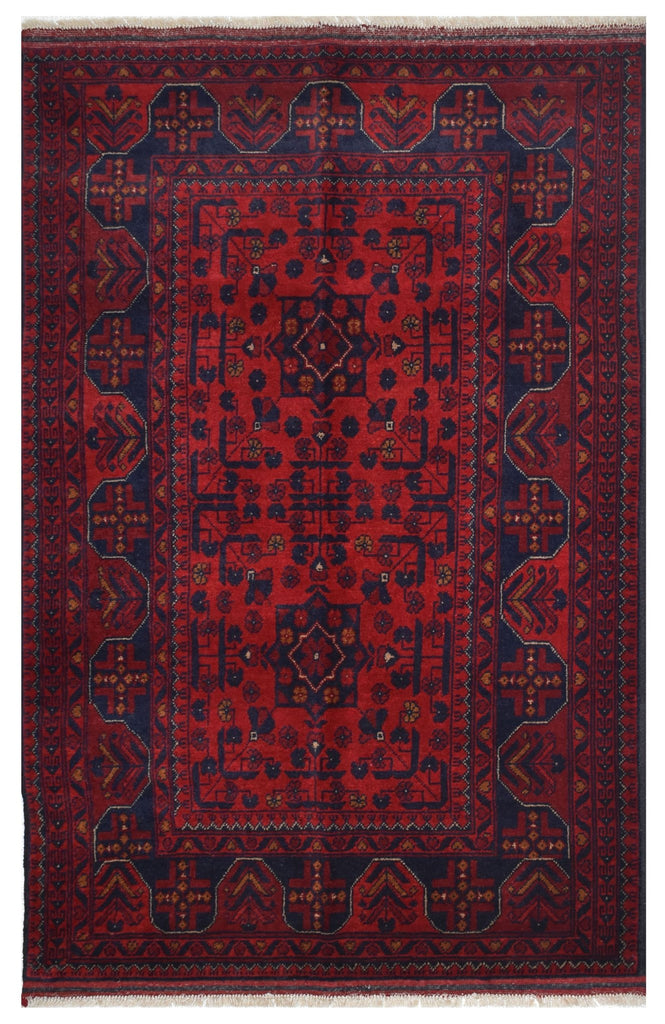 Handmade Afghan Khal Mohammadi Rug | 154 x 100 cm | 5' x 3'2" - Najaf Rugs & Textile