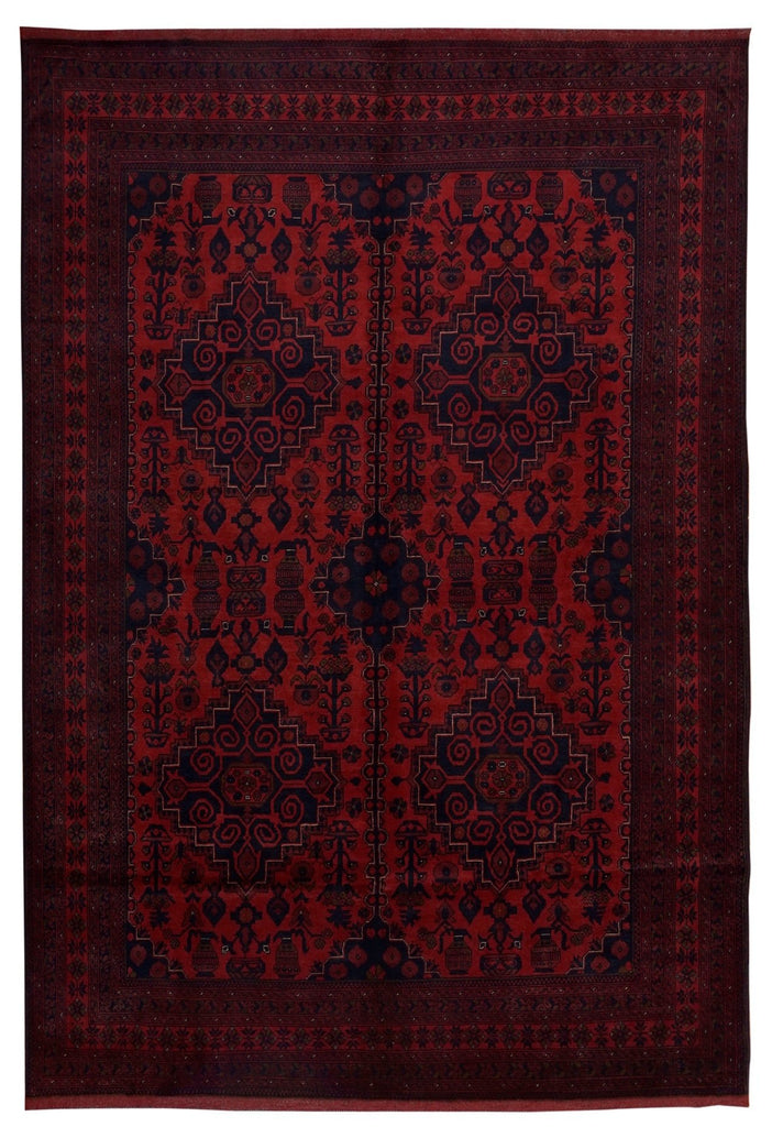 Handmade Afghan Khal Mohammadi Rug | 296 x 204 cm | 9'7" x 6'7" - Najaf Rugs & Textile
