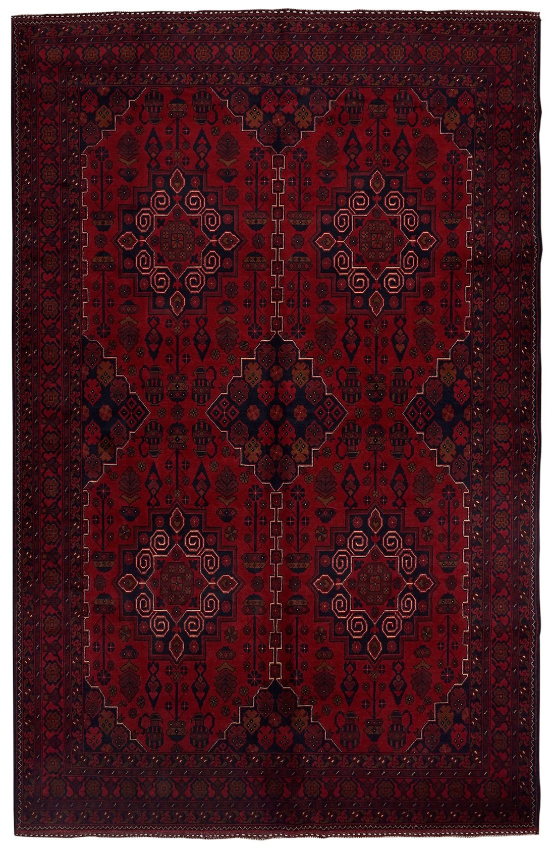 Handmade Afghan Khal Mohammadi Rug 301 x 197 cm 9'8" x 6'4"