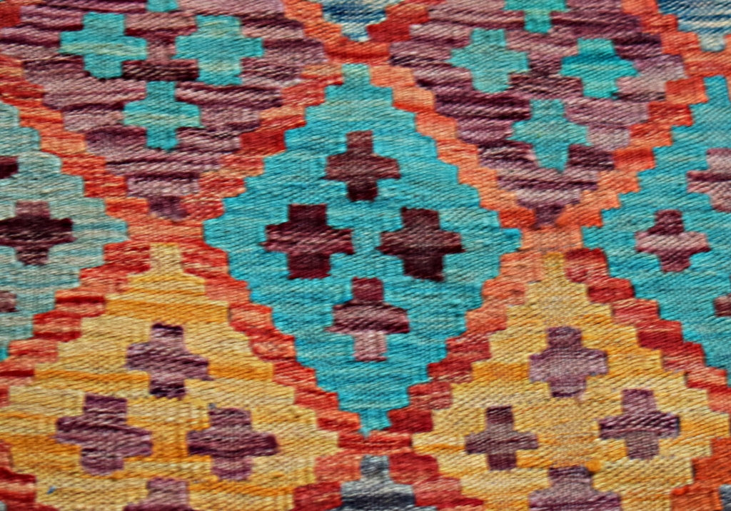 Handmade Afghan Maimana Kilim | 106 x 82 cm | 3'6" x 2'9" - Najaf Rugs & Textile