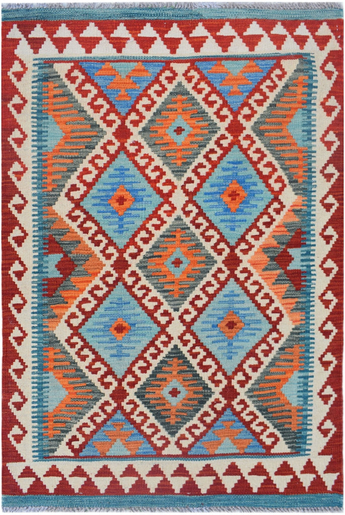 Handmade Afghan Maimana Kilim | 121 x 79 cm | 4' x 2'7" - Najaf Rugs & Textile