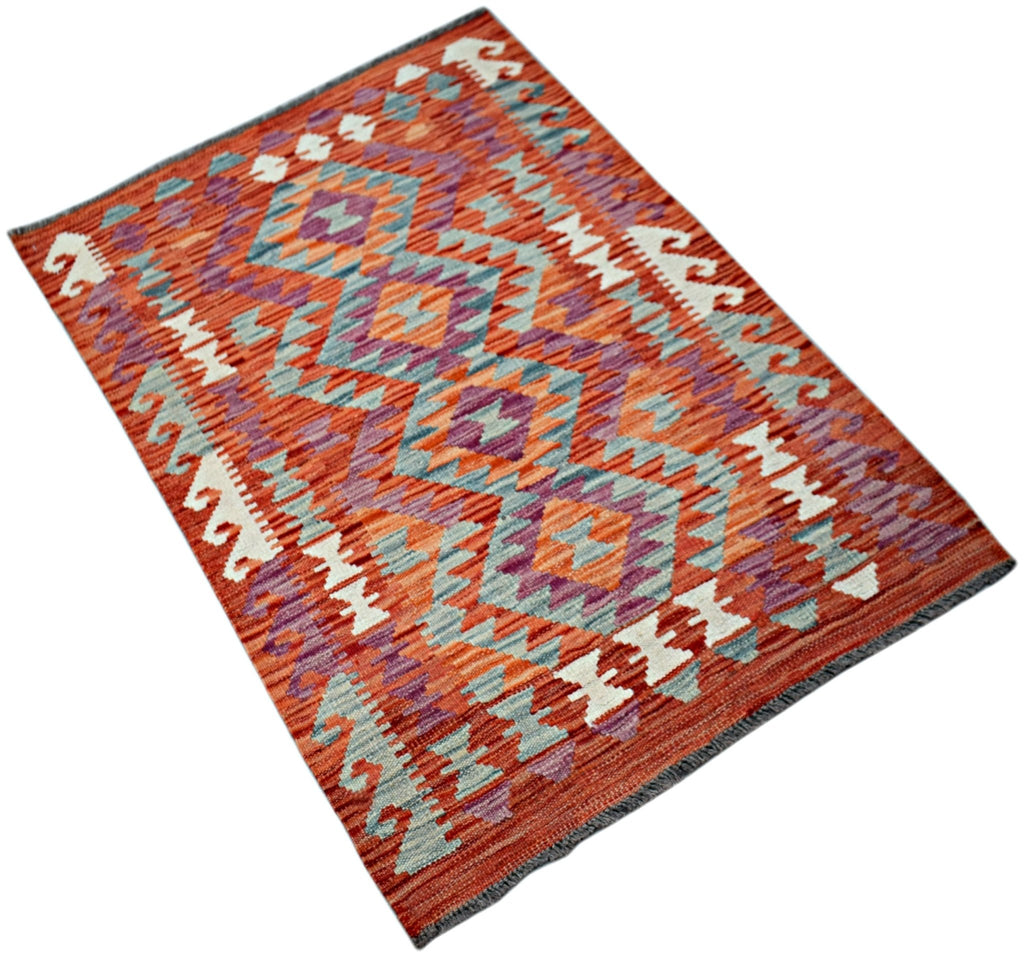 Handmade Afghan Maimana Kilim | 121 x 81 cm | 4' x 2'1" - Najaf Rugs & Textile