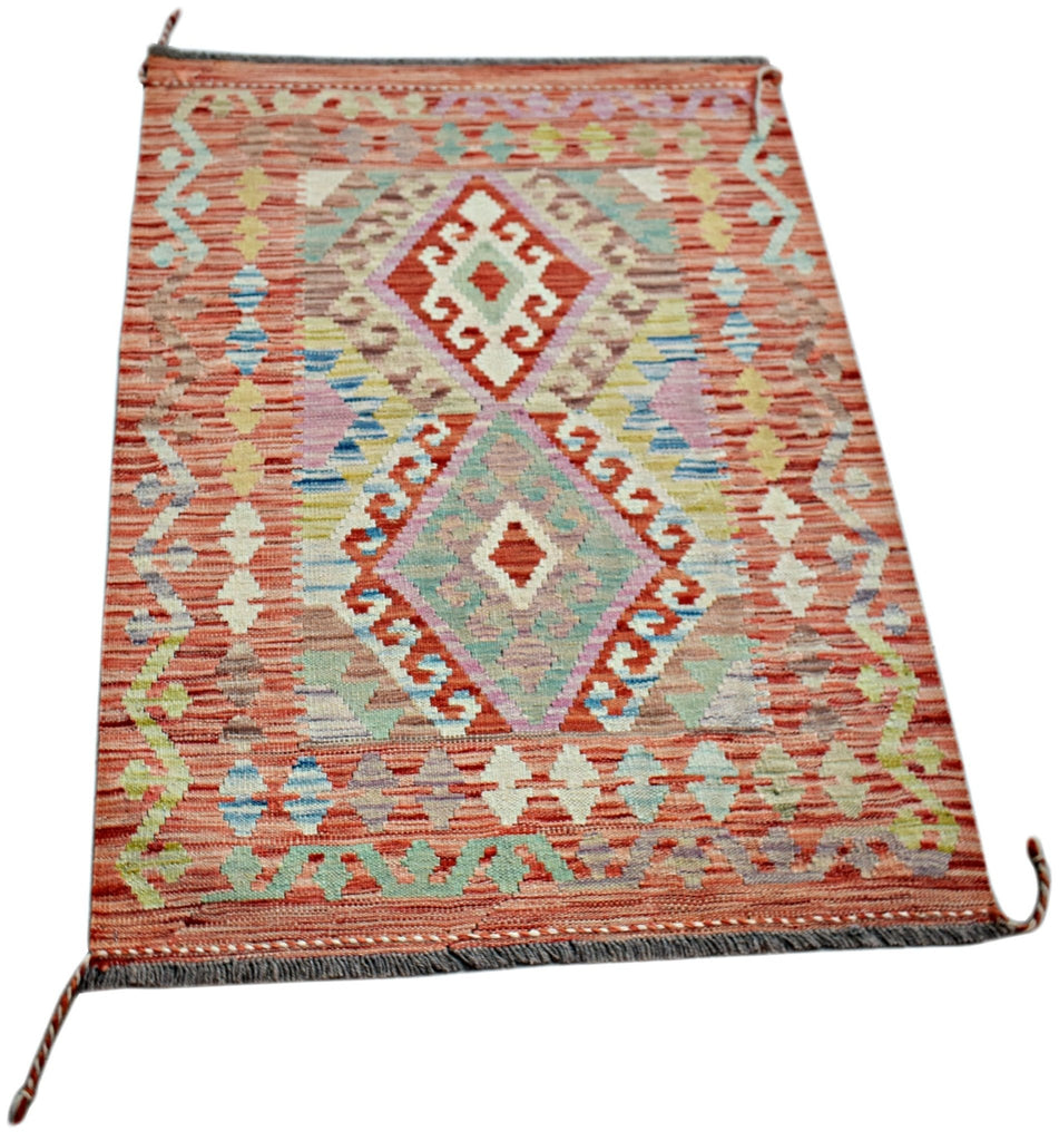 Handmade Afghan Maimana Kilim | 121 x 83 cm | 4' x 2'9" - Najaf Rugs & Textile