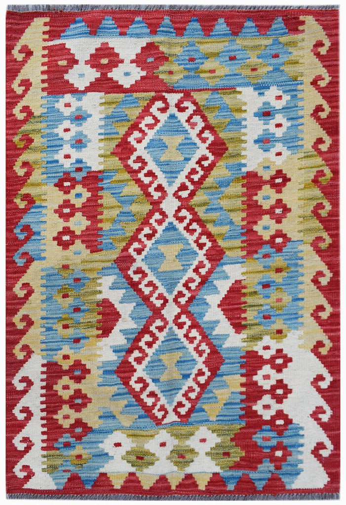 Handmade Afghan Maimana Kilim | 122 x 78 cm | 4' x 2'7" - Najaf Rugs & Textile