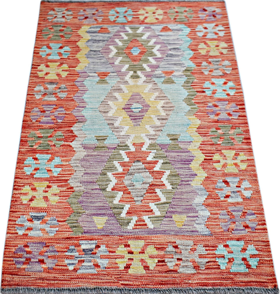 Handmade Afghan Maimana Kilim | 122 x 81 cm | 4' x 2'8" - Najaf Rugs & Textile