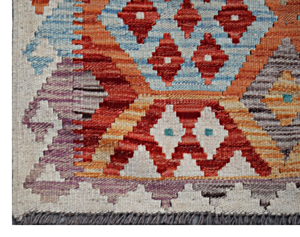 Handmade Afghan Maimana Kilim | 122 x 82 cm | 4'10" x 2'8" - Najaf Rugs & Textile