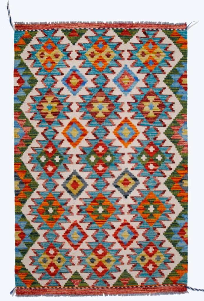 Handmade Afghan Maimana Kilim | 123 x 80 cm | 4'1" x 2'8" - Najaf Rugs & Textile