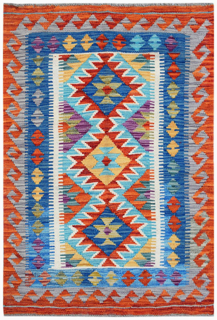 Handmade Afghan Maimana Kilim | 124 x 80 cm | 4'1" x 2'8" - Najaf Rugs & Textile