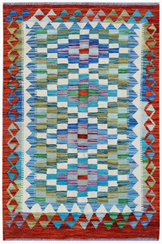 Handmade Afghan Maimana Kilim | 124 x 82 cm | 4'1" x 2'8" - Najaf Rugs & Textile
