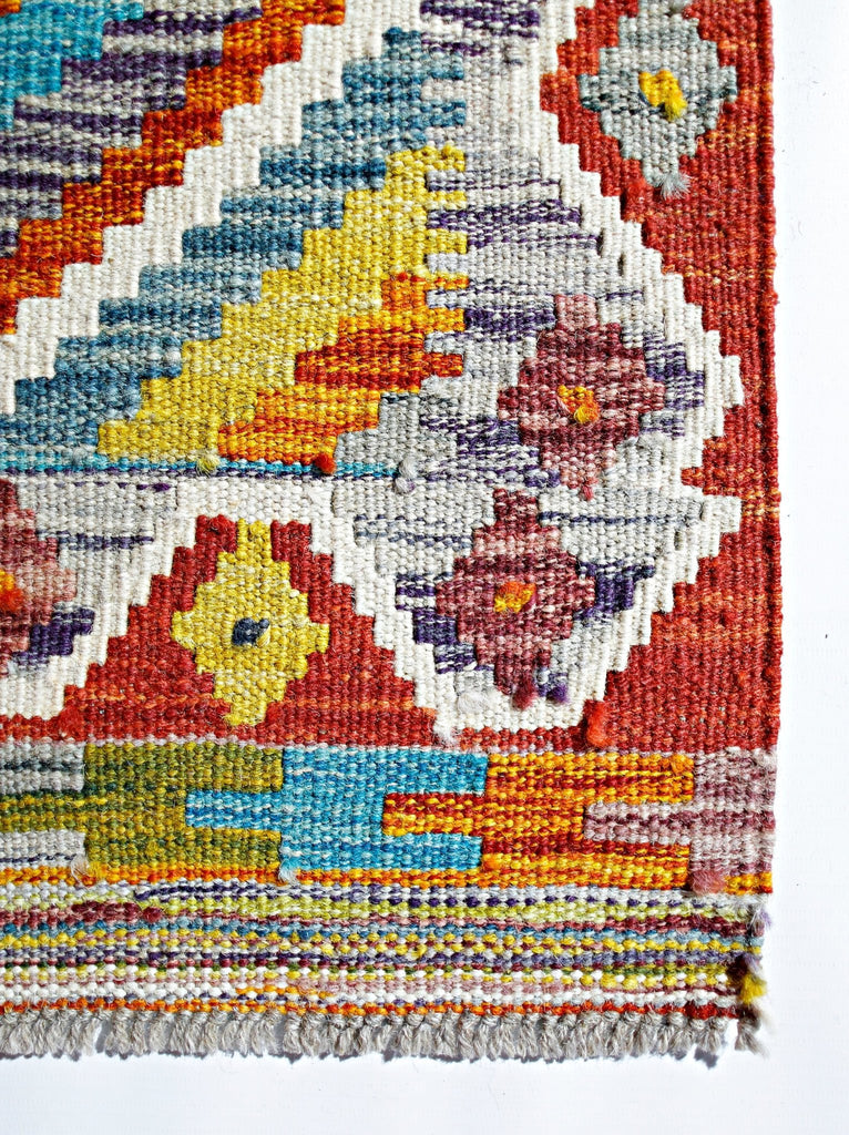 Handmade Afghan Maimana Kilim | 125 x 81 cm | 4'2" x 2'8" - Najaf Rugs & Textile