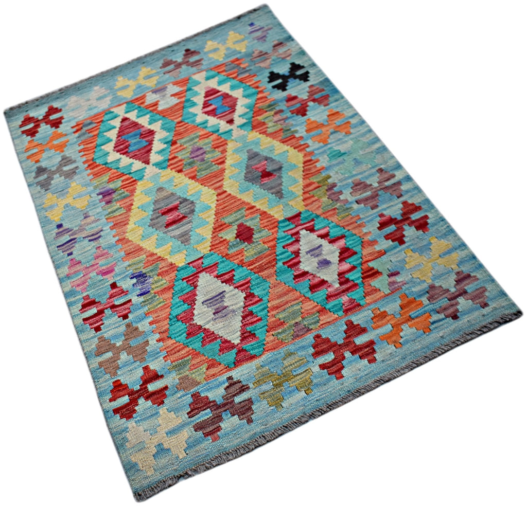 Handmade Afghan Maimana Kilim | 125 x 88 cm | 4'2" x 2'11" - Najaf Rugs & Textile