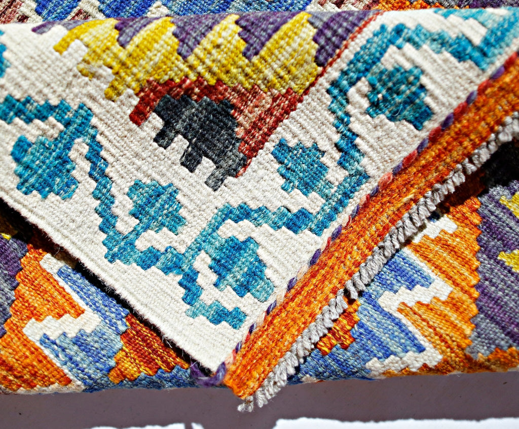 Handmade Afghan Maimana Kilim | 126 x 85 cm | 4'2" x 2'10" - Najaf Rugs & Textile