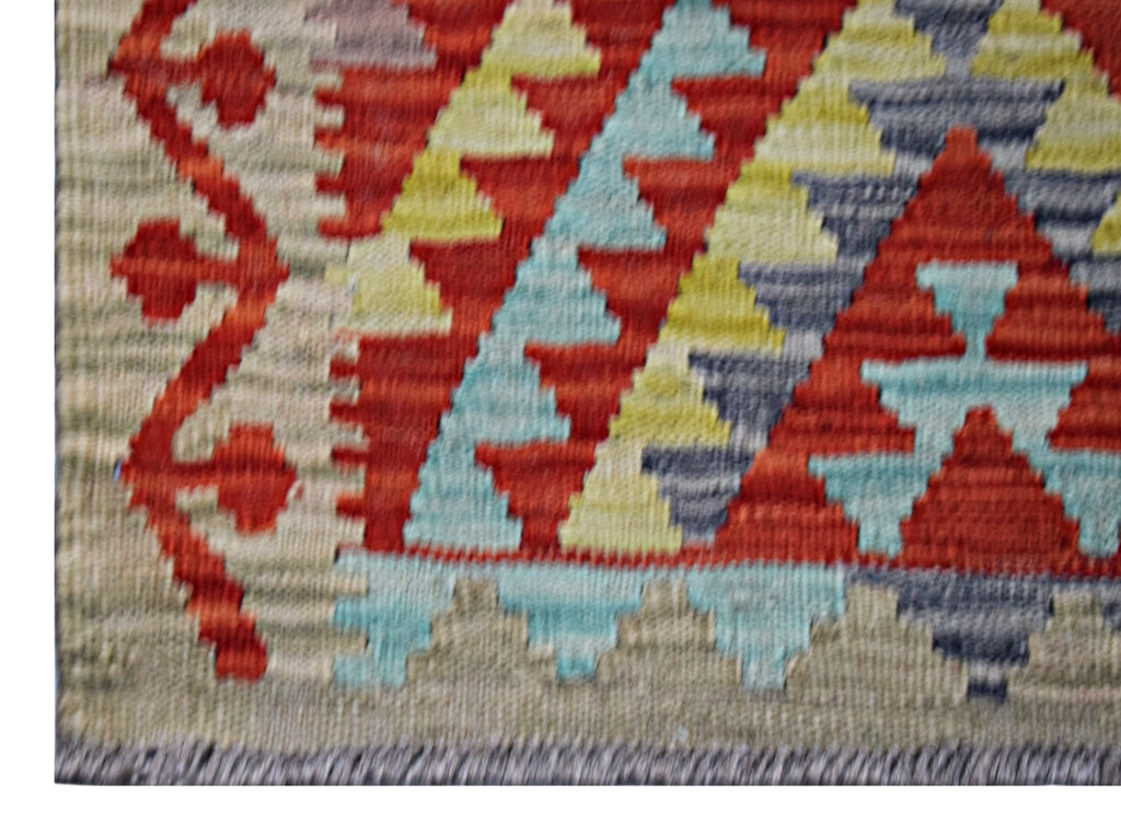 Handmade Afghan Maimana Kilim | 127 x 76 cm | 4'2" x 2'6" - Najaf Rugs & Textile