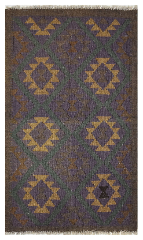 Handmade Afghan Maimana Kilim | 127 x 77 cm | 4'1" x 2'5" - Najaf Rugs & Textile