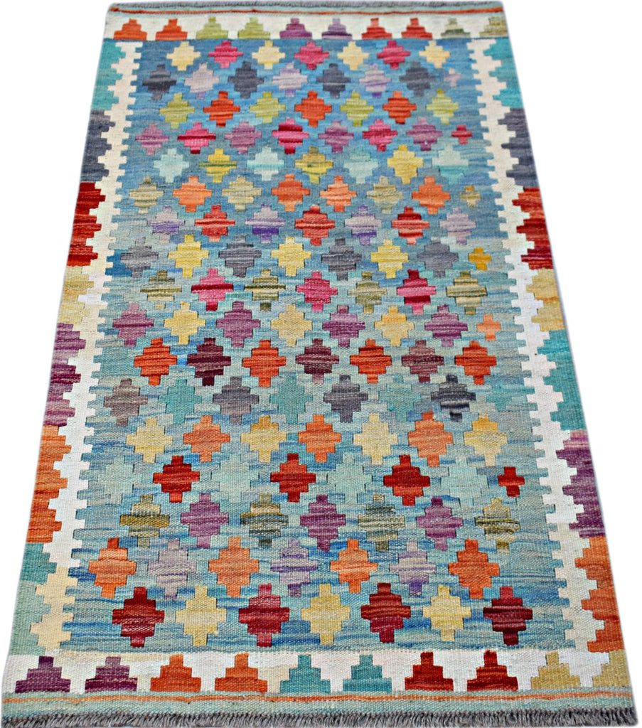Handmade Afghan Maimana Kilim | 127 x 77 cm | 4'2" x 2'6" - Najaf Rugs & Textile
