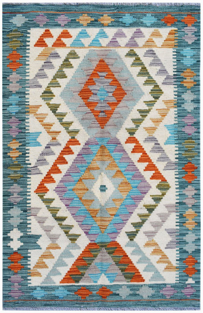 Handmade Afghan Maimana Kilim | 127 x 80 cm | 4'2" x 2'8" - Najaf Rugs & Textile