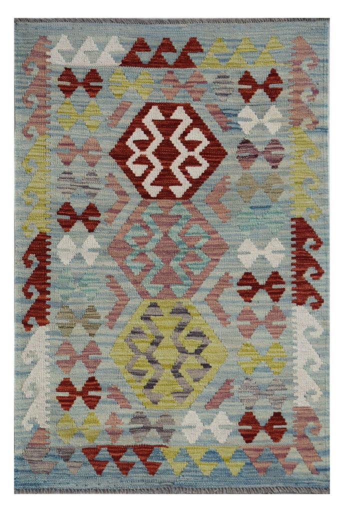 Handmade Afghan Maimana Kilim | 127 x 84 cm | 4'2" x 2'9" - Najaf Rugs & Textile