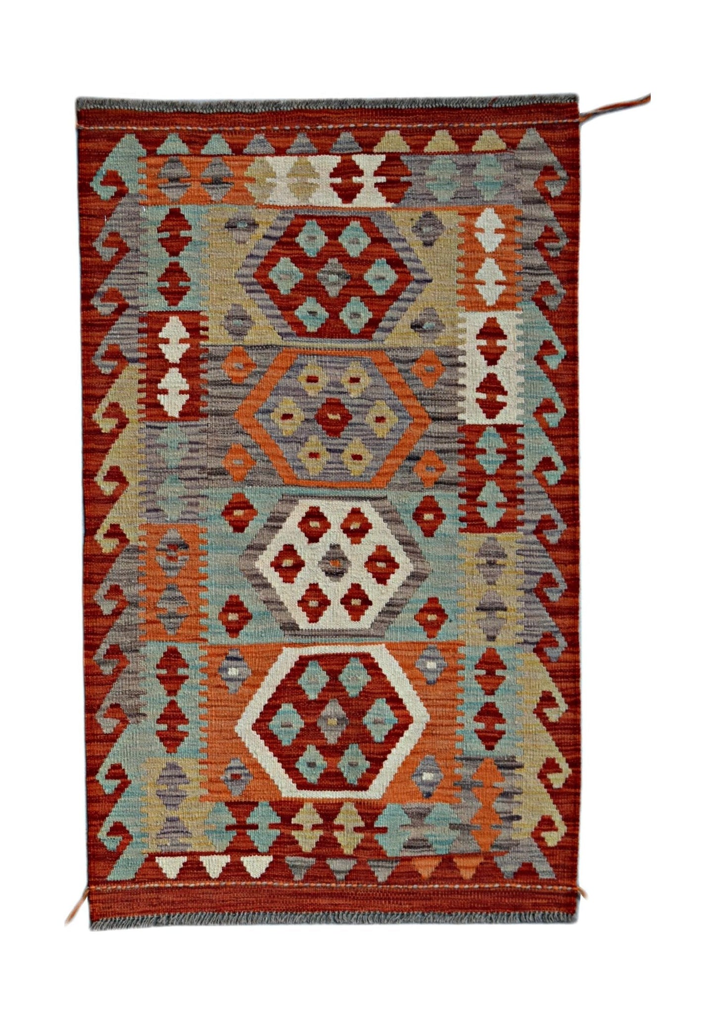 Handmade Afghan Maimana Kilim | 129 x 79 cm | 4'3" x 2'7" - Najaf Rugs & Textile