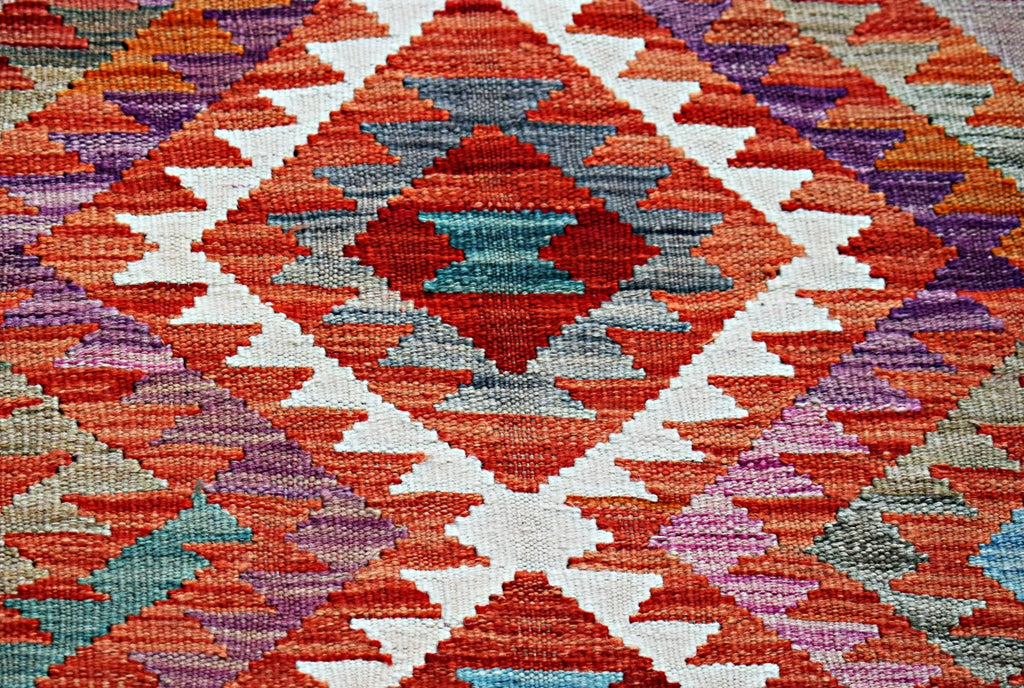 Handmade Afghan Maimana Kilim | 132 x 78 cm | 4'4" x 2'7" - Najaf Rugs & Textile