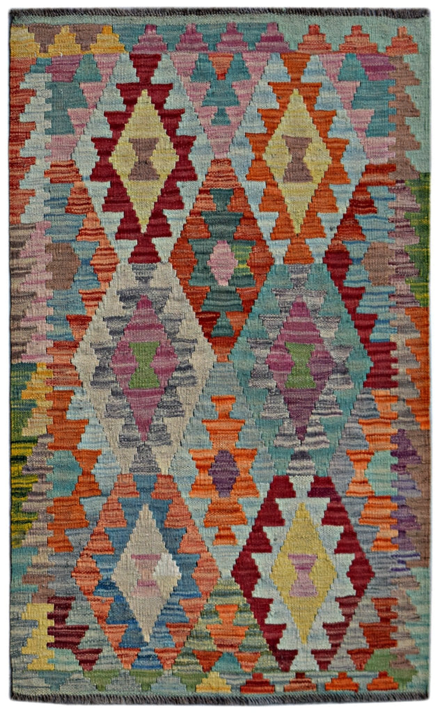 Handmade Afghan Maimana Kilim | 132 x 79 cm | 4'4" x 2'7" - Najaf Rugs & Textile