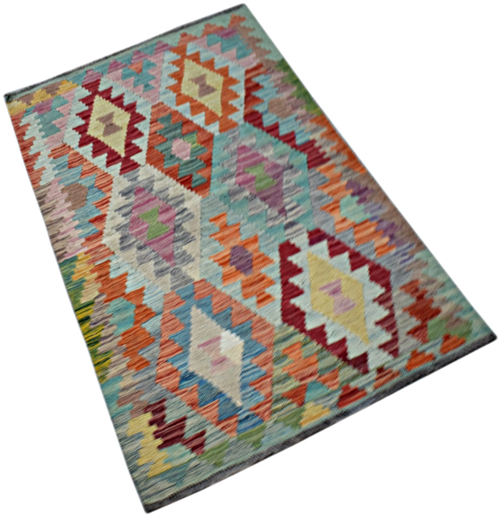 Handmade Afghan Maimana Kilim | 132 x 79 cm | 4'4" x 2'7" - Najaf Rugs & Textile