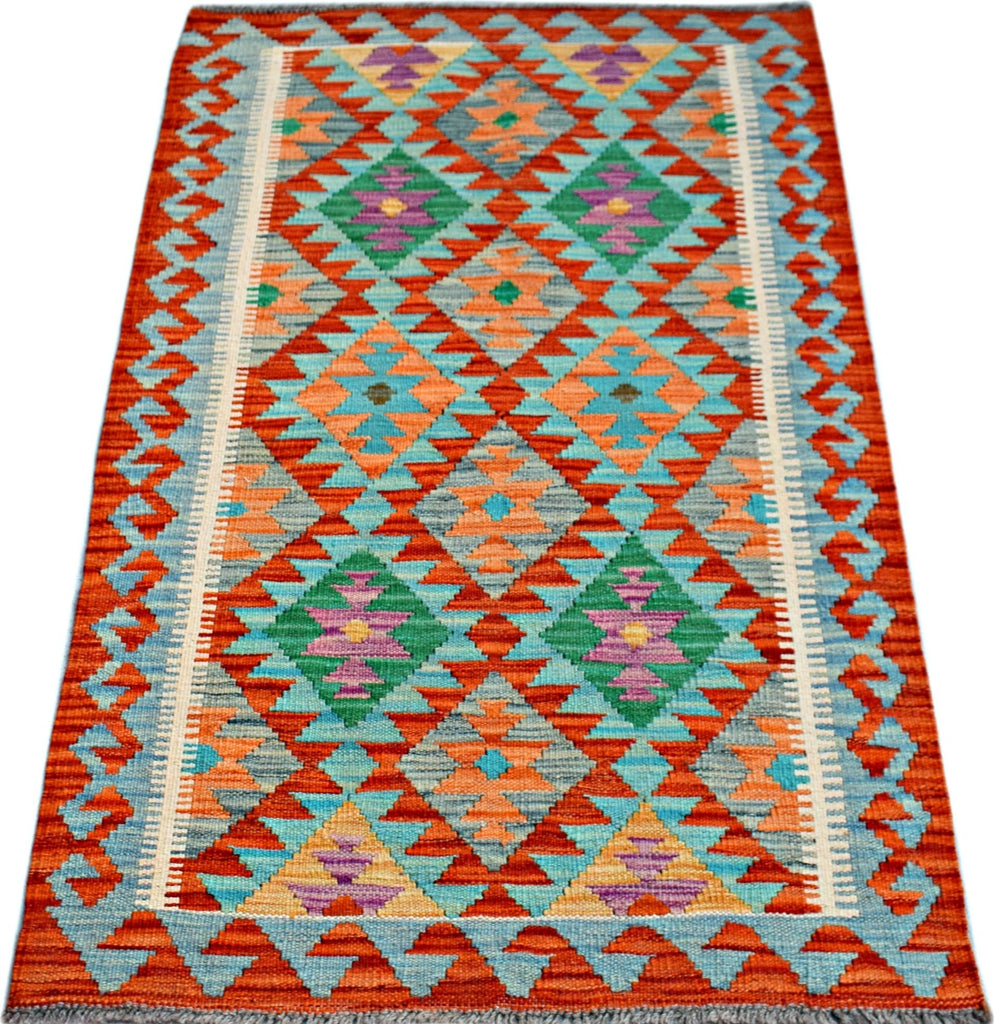 Handmade Afghan Maimana Kilim | 132 x 82 cm | 4'2" x 2'8" - Najaf Rugs & Textile