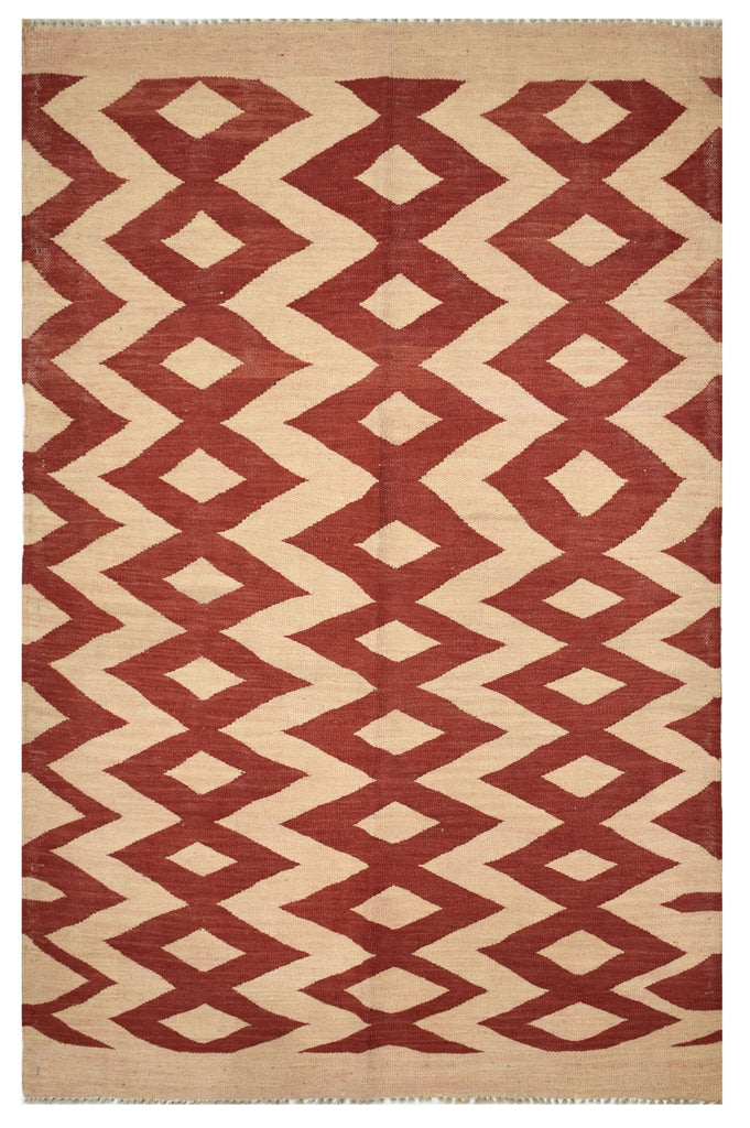 Handmade Afghan Maimana Kilim | 147 x 95 cm | 4'8" x 3'11" - Najaf Rugs & Textile