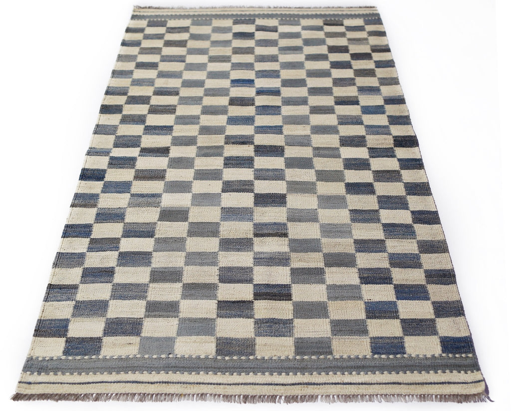 Handmade Afghan Maimana Kilim | 149 x 98 cm | 4'11" x 3'3" - Najaf Rugs & Textile
