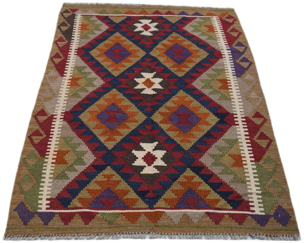 Handmade Afghan Maimana Kilim | 154 x 112 cm | 5' x 3'8" - Najaf Rugs & Textile