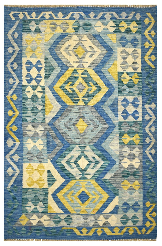 Handmade Afghan Maimana Kilim | 156 x 99 cm | 5'11" x 3'2" - Najaf Rugs & Textile