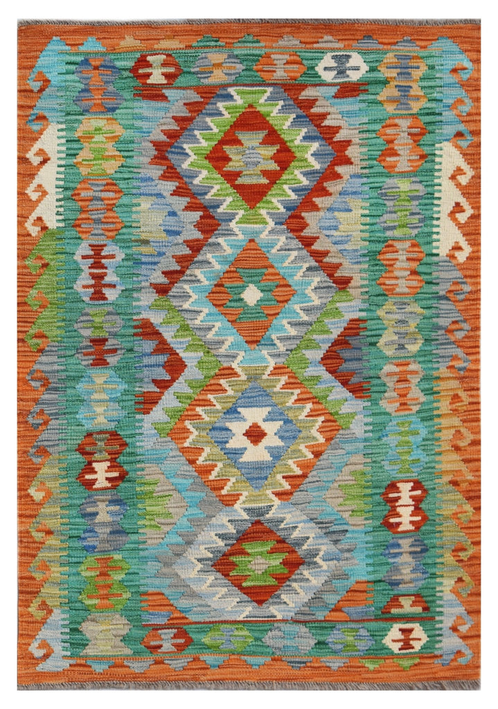 Handmade Afghan Maimana Kilim | 157 x 103 cm | 5'2" x 3'4" - Najaf Rugs & Textile