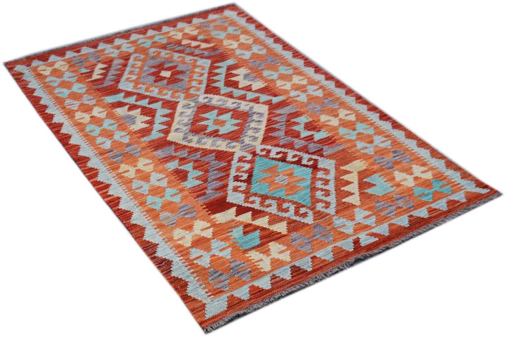 Handmade Afghan Maimana Kilim | 160 x 99 cm | 4'1" x 2'7" - Najaf Rugs & Textile