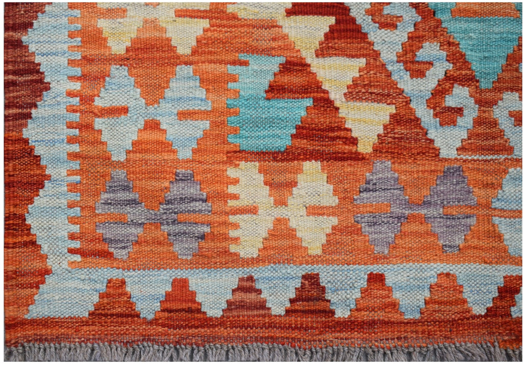 Handmade Afghan Maimana Kilim | 160 x 99 cm | 4'1" x 2'7" - Najaf Rugs & Textile