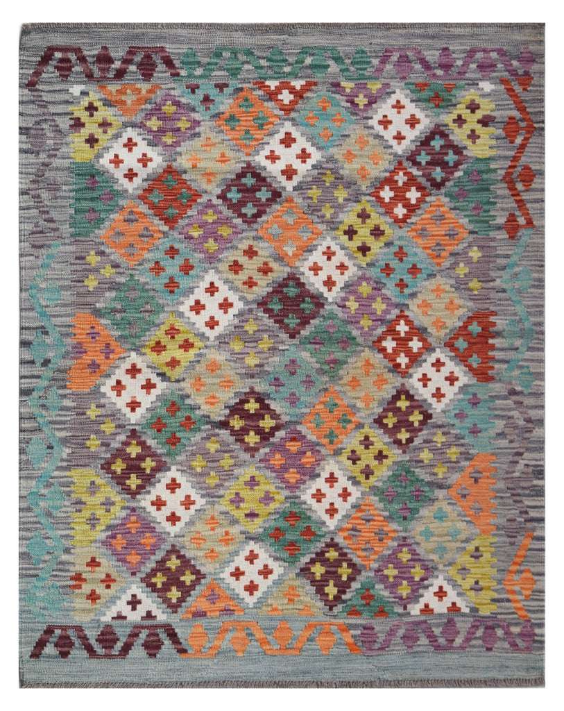 Handmade Afghan Maimana Kilim | 170 x 130 cm | 5'7" x 4'3" - Najaf Rugs & Textile