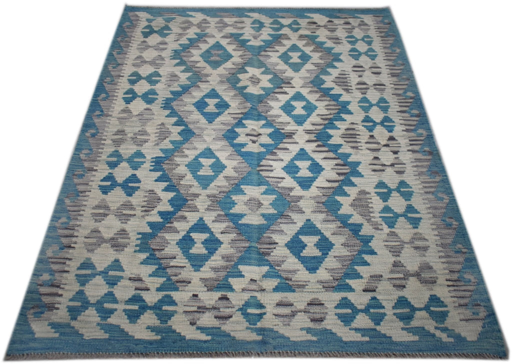 Handmade Afghan Maimana Kilim | 170 x 133 cm | 5'7" x 4'4" - Najaf Rugs & Textile