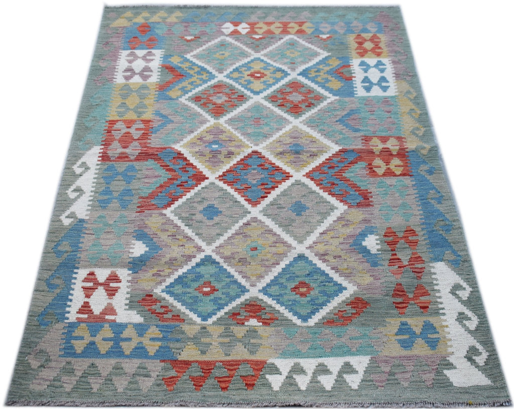 Handmade Afghan Maimana Kilim | 172 x 121 cm | 5'8" x 4' - Najaf Rugs & Textile