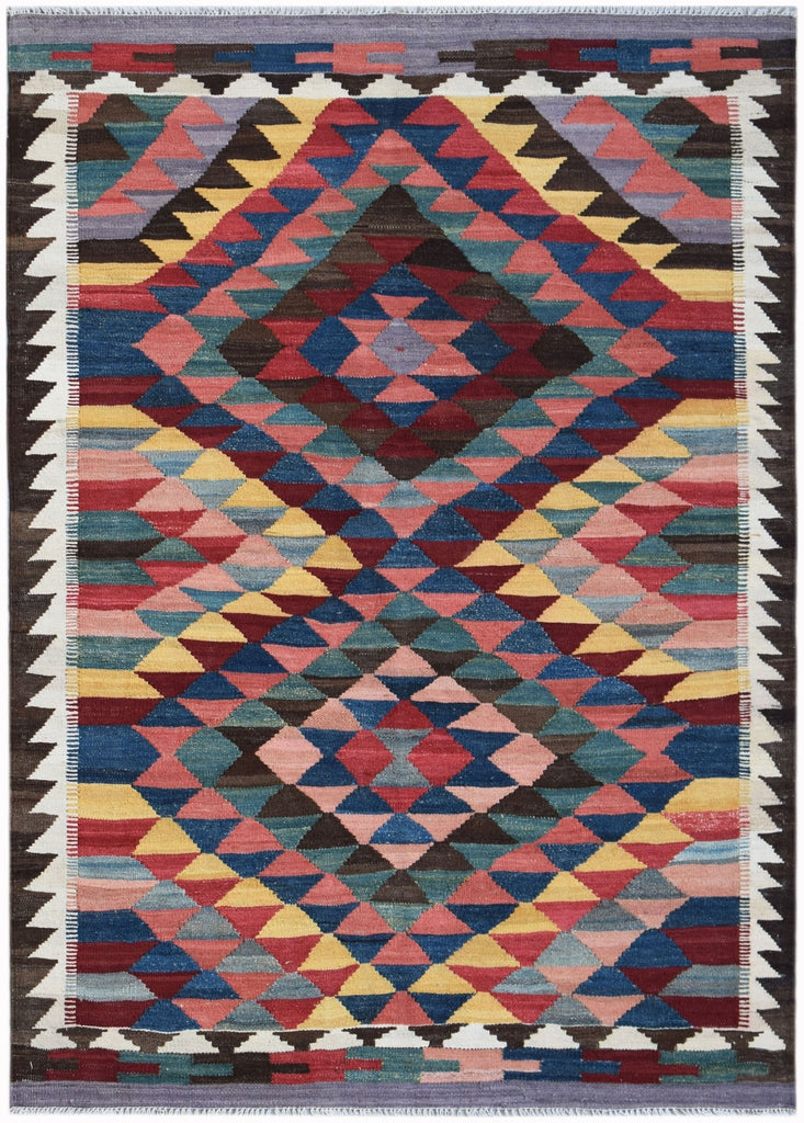 Handmade Afghan Maimana Kilim | 175 x 125 cm | 5'9" x 4'1" - Najaf Rugs & Textile