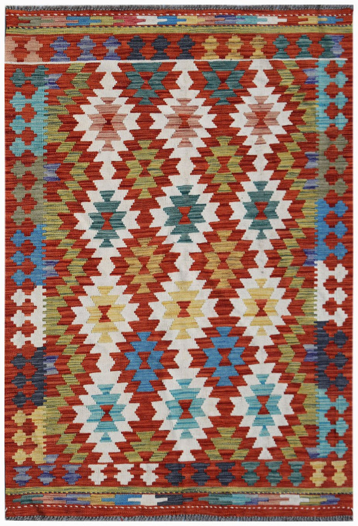 Handmade Afghan Maimana Kilim | 178 x 126 cm | 5'10" x 4'2" - Najaf Rugs & Textile
