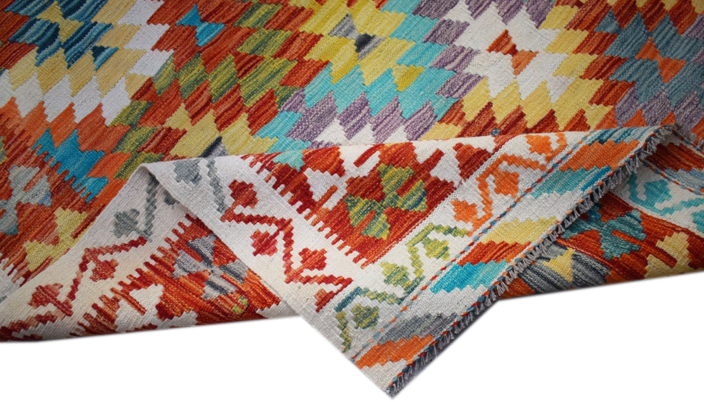 Handmade Afghan Maimana Kilim | 178 x 135 cm | 5'10" x 4'5" - Najaf Rugs & Textile