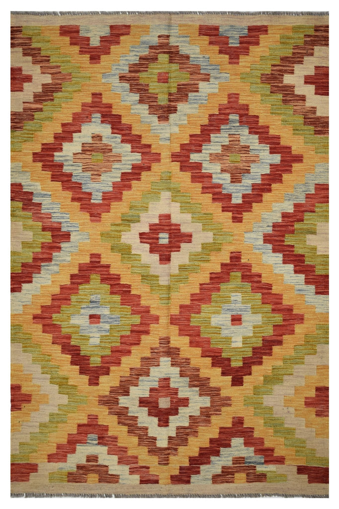 Handmade Afghan Maimana Kilim | 180 x 130 cm | 5'9" x 4'2" - Najaf Rugs & Textile