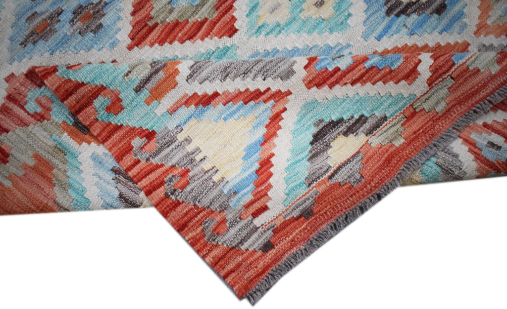 Handmade Afghan Maimana Kilim | 181 x 133 cm | 5'1" x 4'4" - Najaf Rugs & Textile