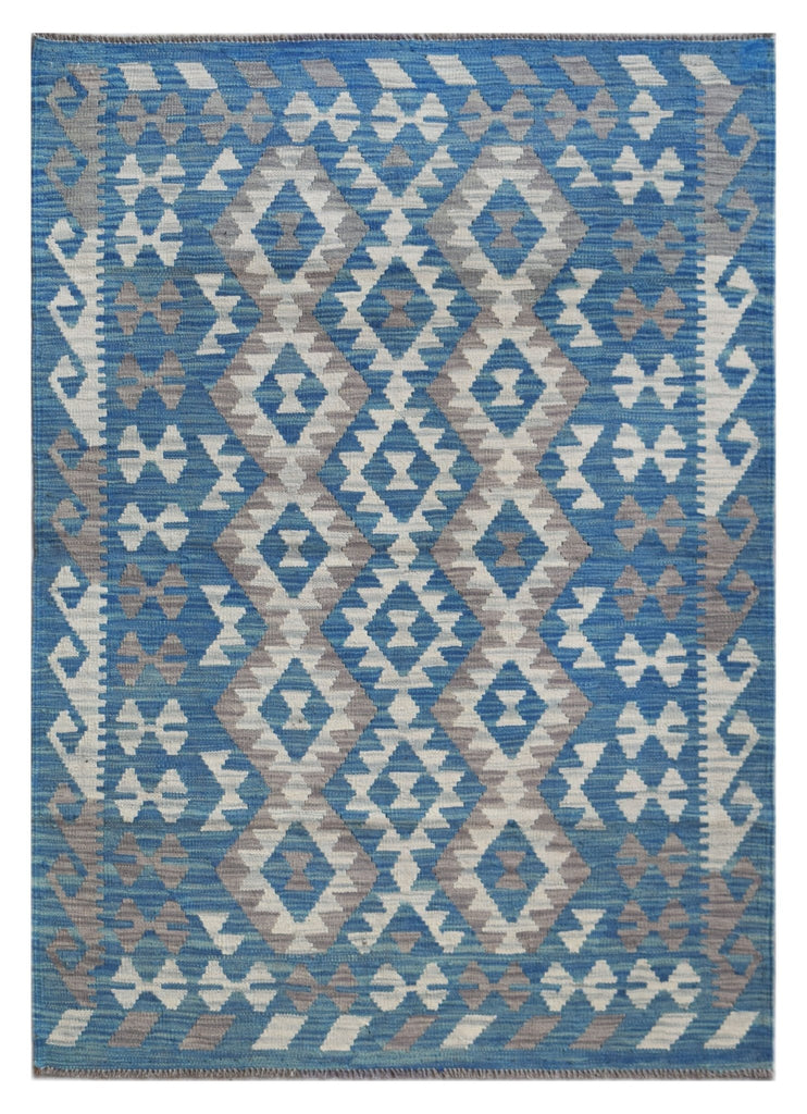 Handmade Afghan Maimana Kilim | 186 x 123 cm | 6'2" x 4' - Najaf Rugs & Textile