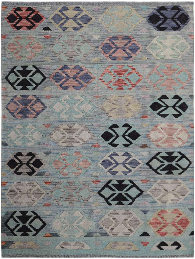 Handmade Afghan Maimana Kilim | 189 x 150 cm | 6'2" x 4'11" - Najaf Rugs & Textile