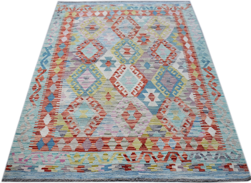 Handmade Afghan Maimana Kilim | 192 x 127 cm | 6'4" x 4'2" - Najaf Rugs & Textile