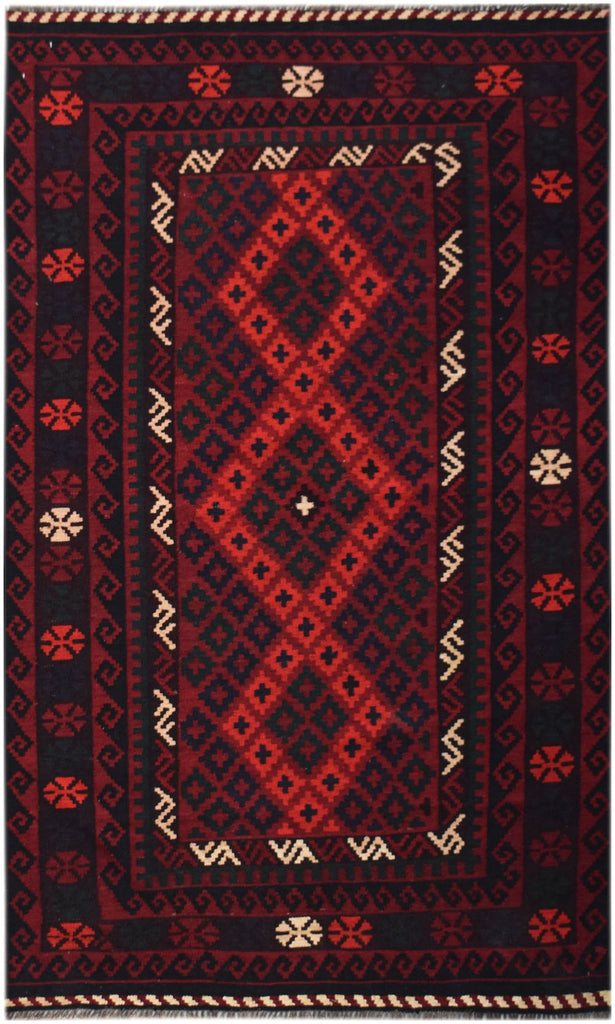 Handmade Afghan Maimana Kilim | 194 x 119 cm | 6'5" x 3'11" - Najaf Rugs & Textile