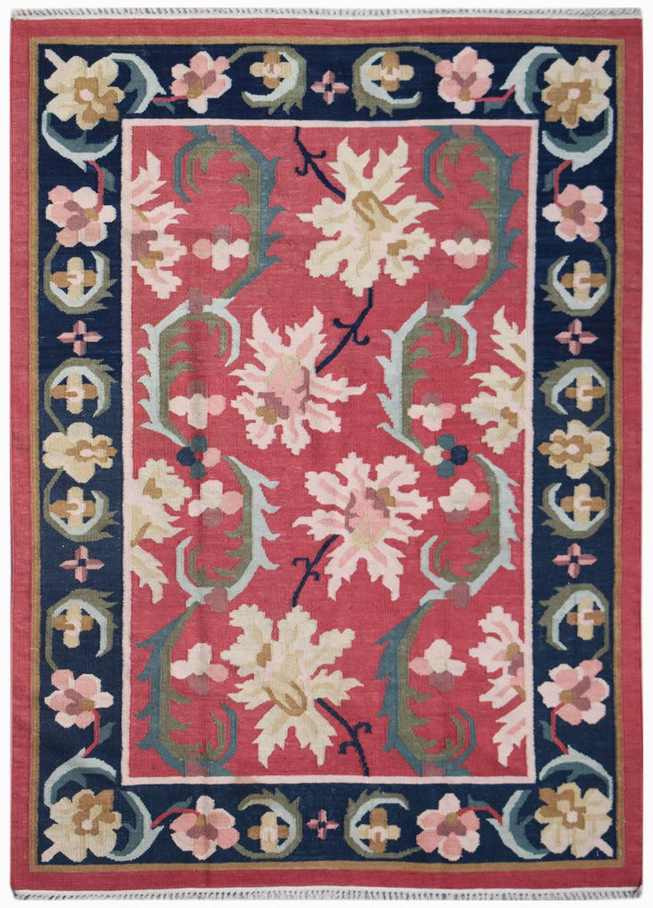 Handmade Afghan Maimana Kilim | 195 x 145 cm | 6'5" x 4'9" - Najaf Rugs & Textile
