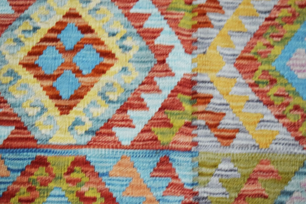 Handmade Afghan Maimana Kilim | 196 x 149 cm | 6'5" x 4'11" - Najaf Rugs & Textile