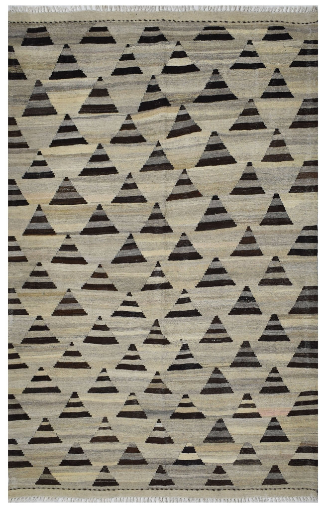Handmade Afghan Maimana Kilim | 198 x 148 cm | 6'5" x 4'8" - Najaf Rugs & Textile